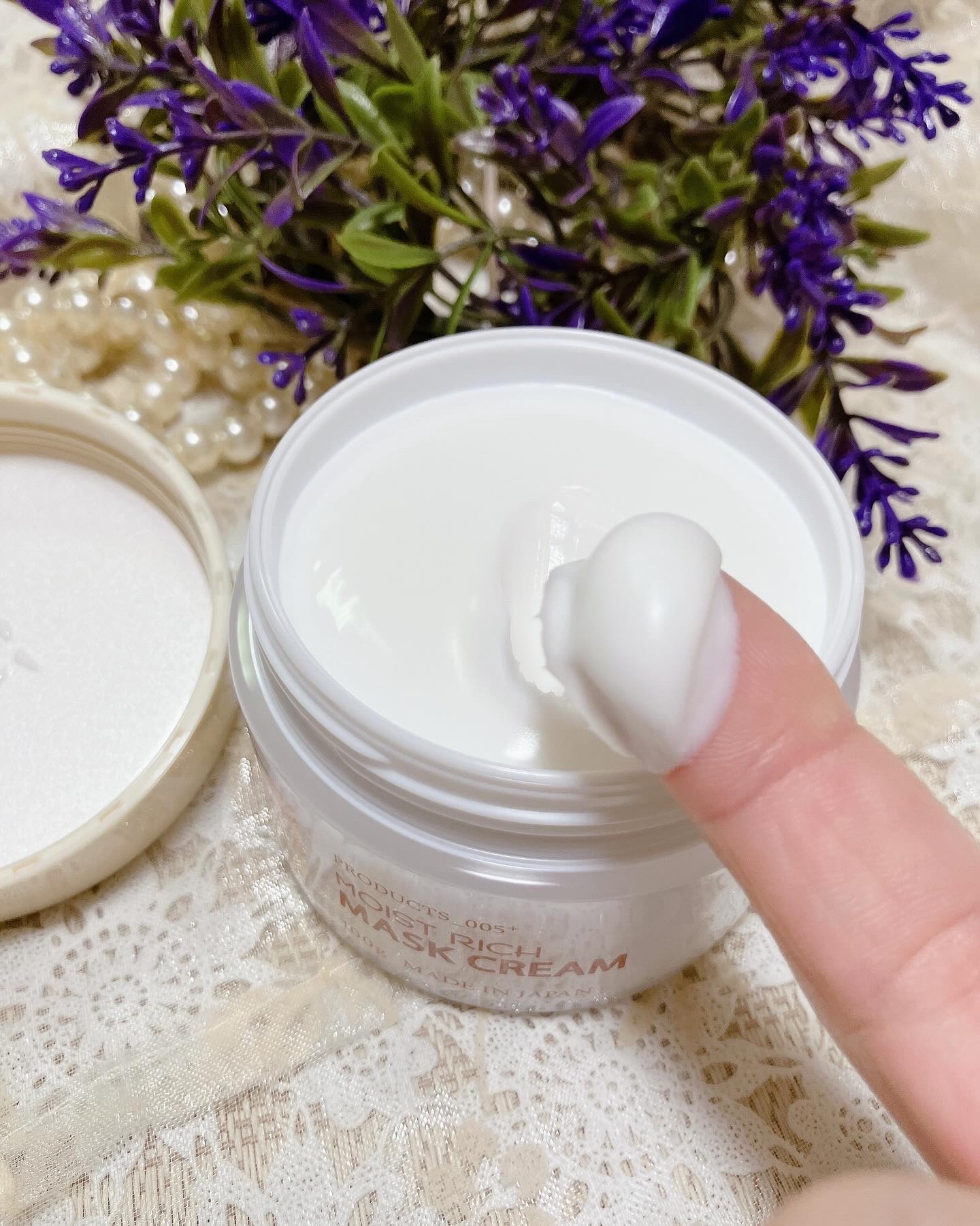 モイストリッチマスククリーム /世田谷コスメ/化粧下地を使ったクチコミ（3枚目）