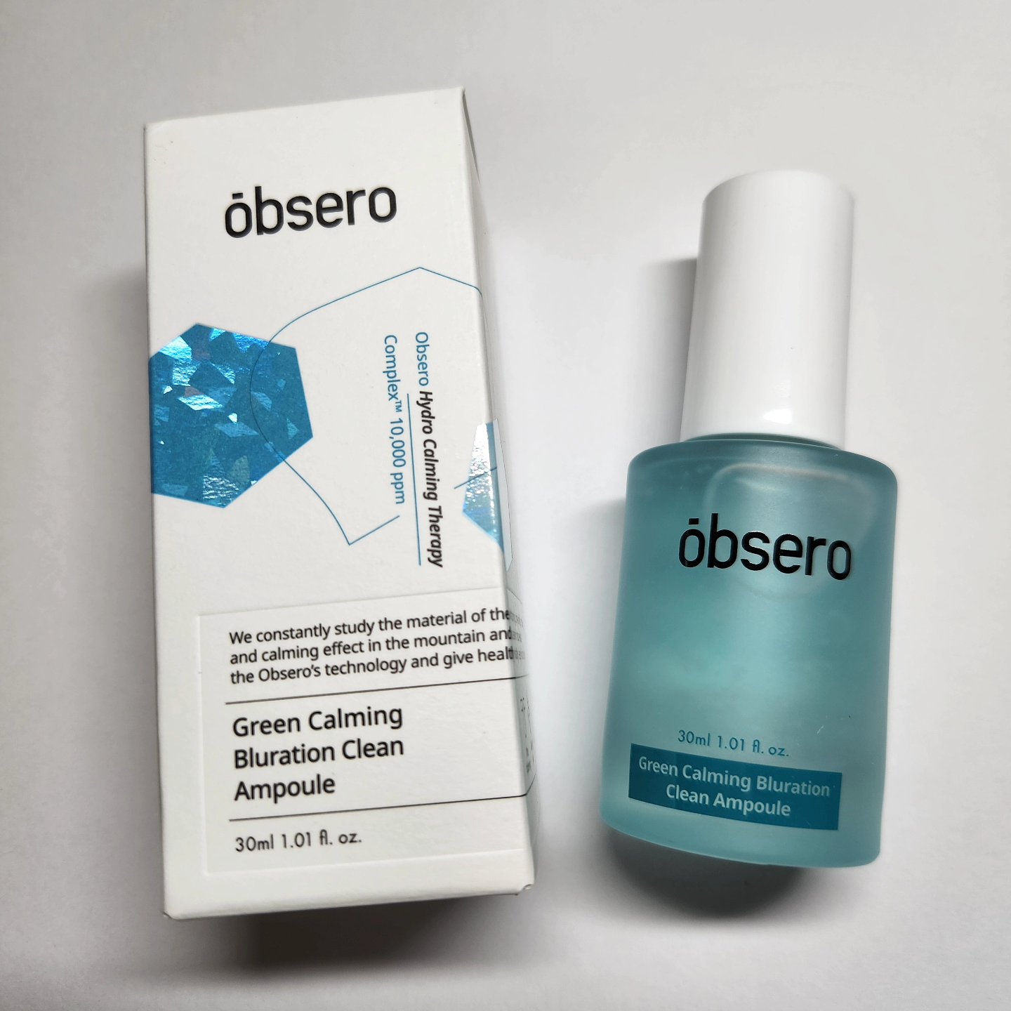 グリーンカーミングブルーレーションクリーンアンプル/obsero/美容液を使ったクチコミ（2枚目）
