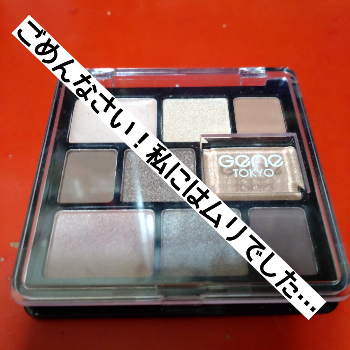 ムードアイシャドウパレット 01/GENE TOKYO/アイシャドウパレットを使ったクチコミ（1枚目）