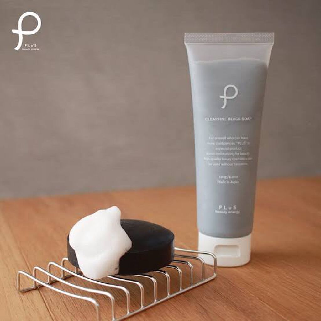 クリアファイン ブラック ソープ チューブタイプ/PLuS/洗顔フォームを使ったクチコミ(1枚目)