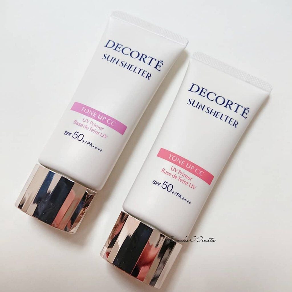 サンシェルター トーンアップCC/DECORTÉ/CCクリームを使ったクチコミ(2枚目)