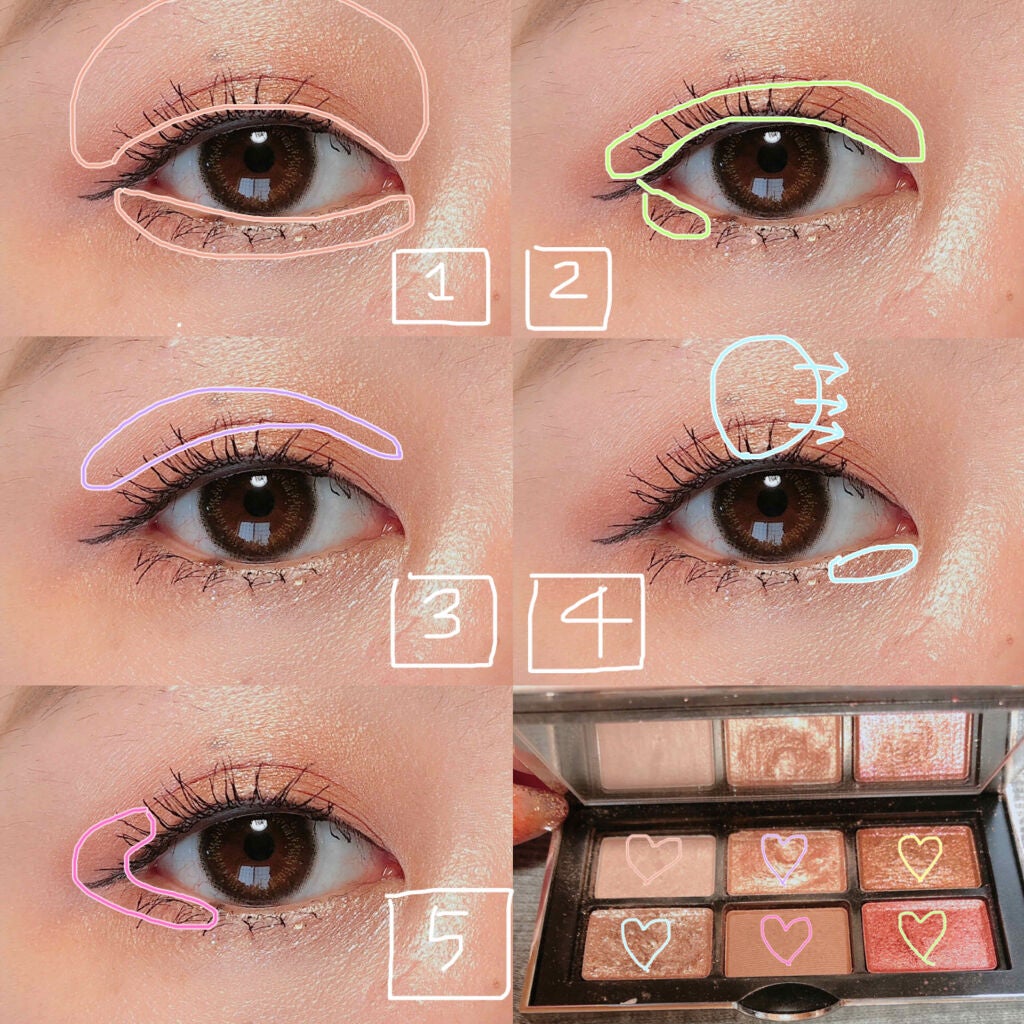 ナーズイスト ウォンテッド ミニアイシャドーパレット/NARS/アイシャドウパレットを使ったクチコミ(2枚目)