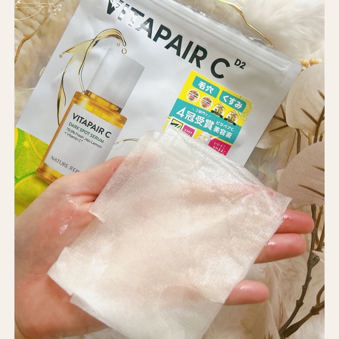 フォロバ100 mappi on LIPS 「NatureRepublicビタペアC集中美容液シートマスク\..」(4枚目)