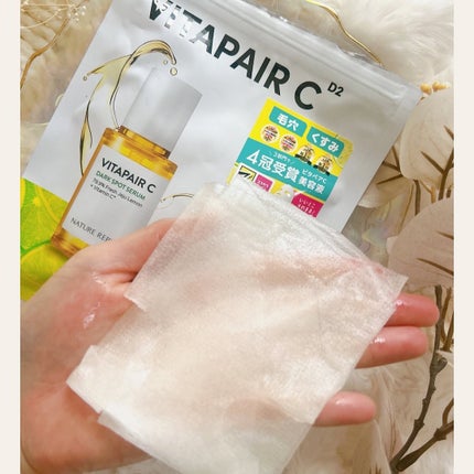 フォロバ100 mappi on LIPS 「NatureRepublicビタペアC集中美容液シートマスク\..」(4枚目)