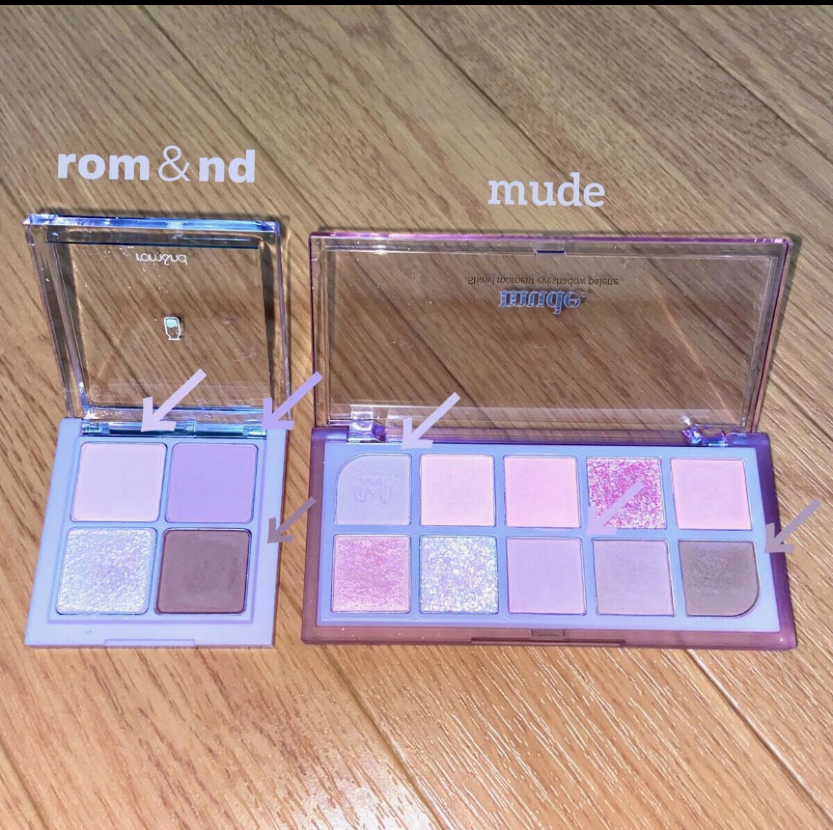 ベターザンアイズ ミルクシリーズ/rom&nd/アイシャドウパレットを使ったクチコミ（3枚目）