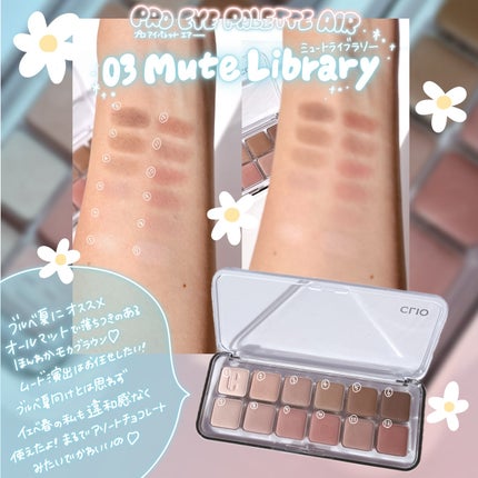 プロ アイ パレット エアー/CLIO/アイシャドウパレットを使ったクチコミ(4枚目)