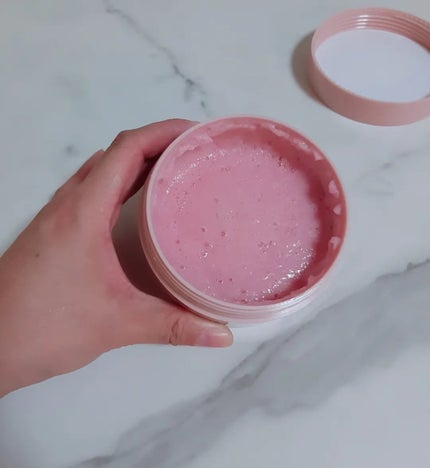 Q+Me スウィート ボム タラソ スクラブ/AGARISM/バスト・ヒップケアを使ったクチコミ(3枚目)