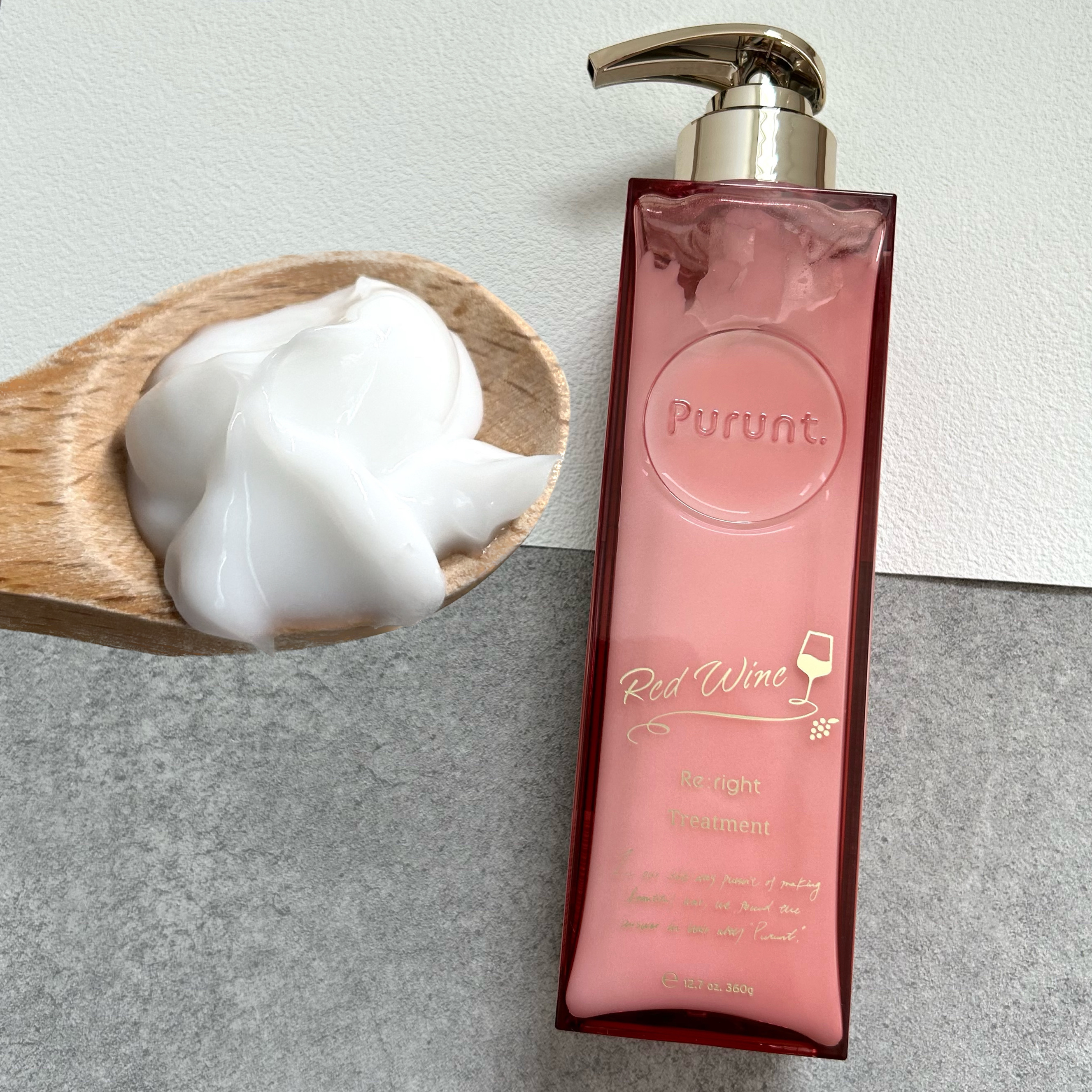 プルント　リライト美容液ヘアミルク　レッドワイン/Purunt./ヘアミルクを使ったクチコミ（3枚目）