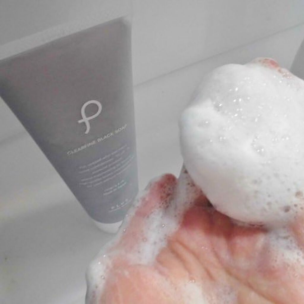 クリアファイン ブラック ソープ チューブタイプ/PLuS/洗顔フォームを使ったクチコミ（3枚目）
