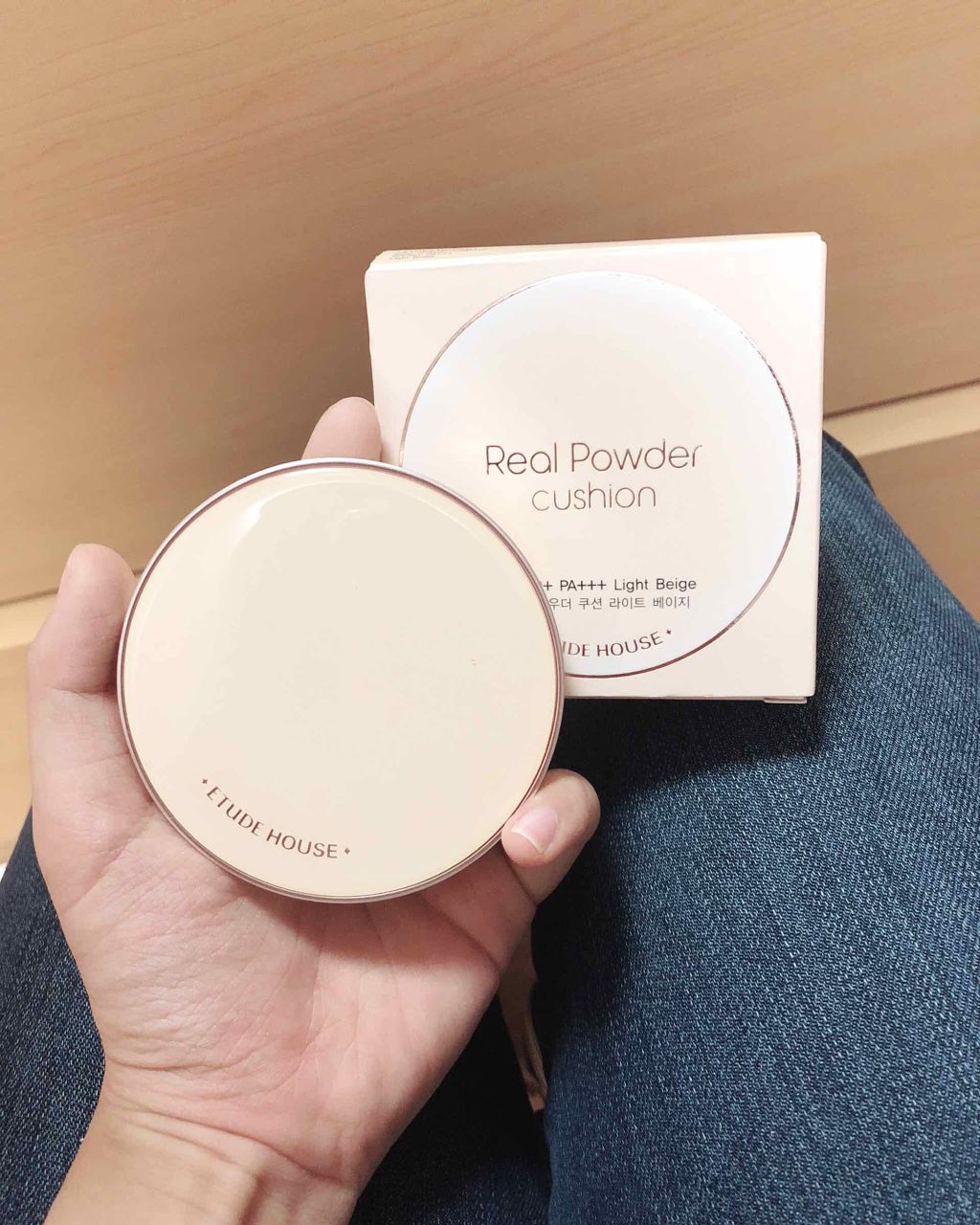 リアルパウダー クッション SPF50+/PA+++/ETUDE/クッションファンデーションを使ったクチコミ(1枚目)