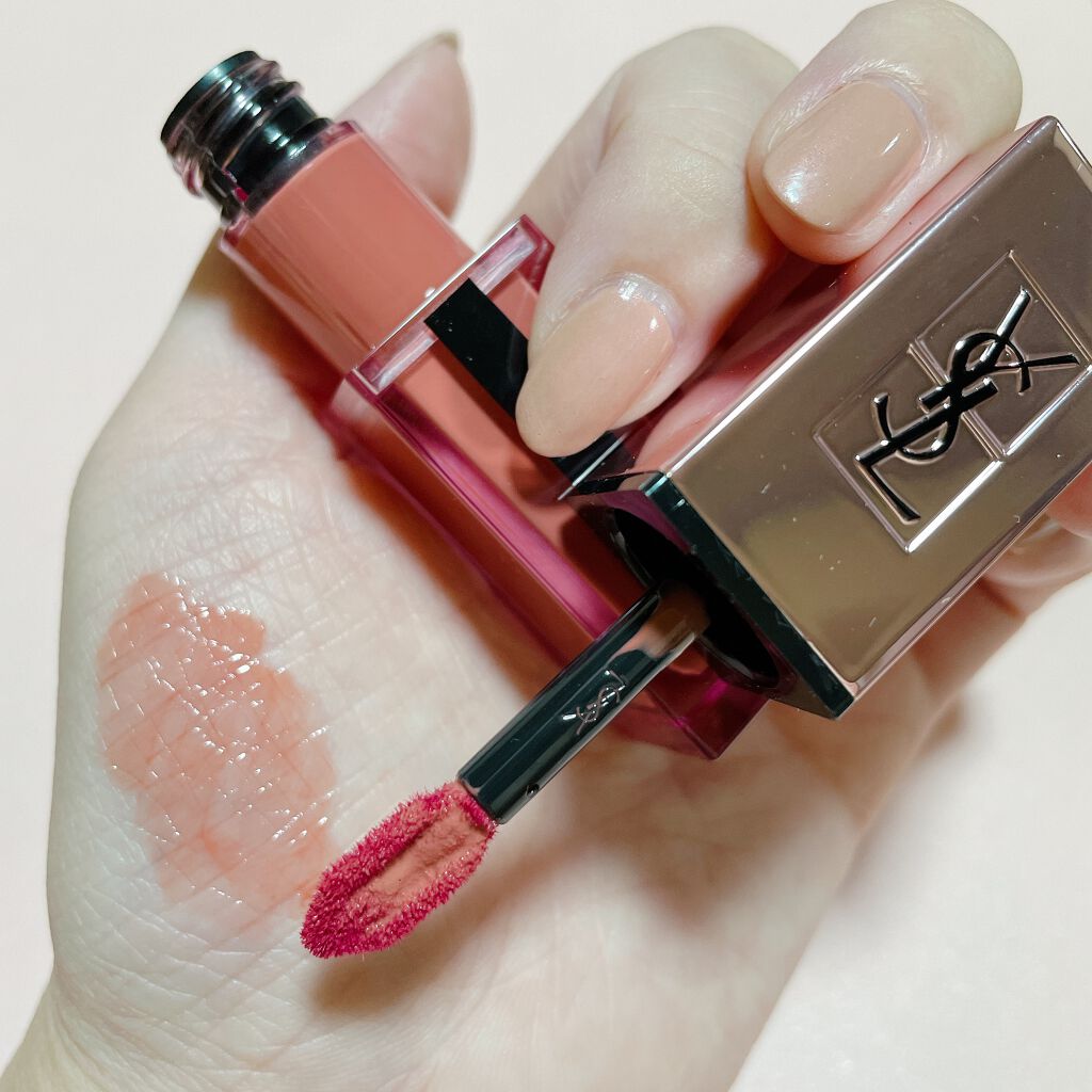 ルージュ ピュールクチュール ヴェルニ ウォーターグロウ No.207 イリーガル ロージィヌード/YVES SAINT LAURENT BEAUTE/口紅を使ったクチコミ（1枚目）