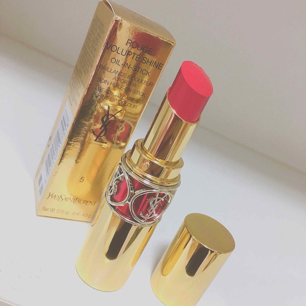 ルージュ ヴォリュプテ シャイン/YVES SAINT LAURENT BEAUTE/口紅を使ったクチコミ(1枚目)