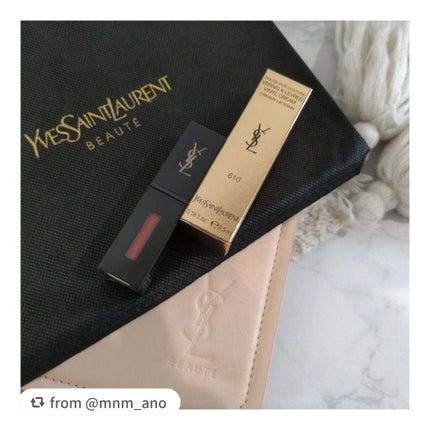 ルージュ ピュールクチュール ヴェルニ ヴィニルクリーム/YVES SAINT LAURENT BEAUTE/口紅を使ったクチコミ(2枚目)