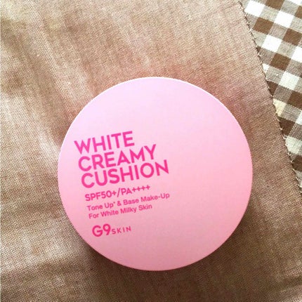 WHITE CREAMY CUSHION(ウユファンデ)/G9SKIN/化粧下地を使ったクチコミ(2枚目)