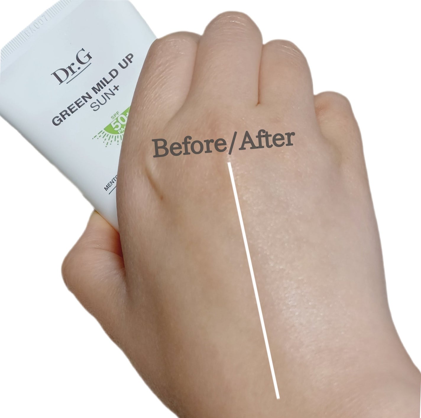 グリーンマイルドアップサンプラス/Dr.G/日焼け止めクリームを使ったクチコミ(4枚目)