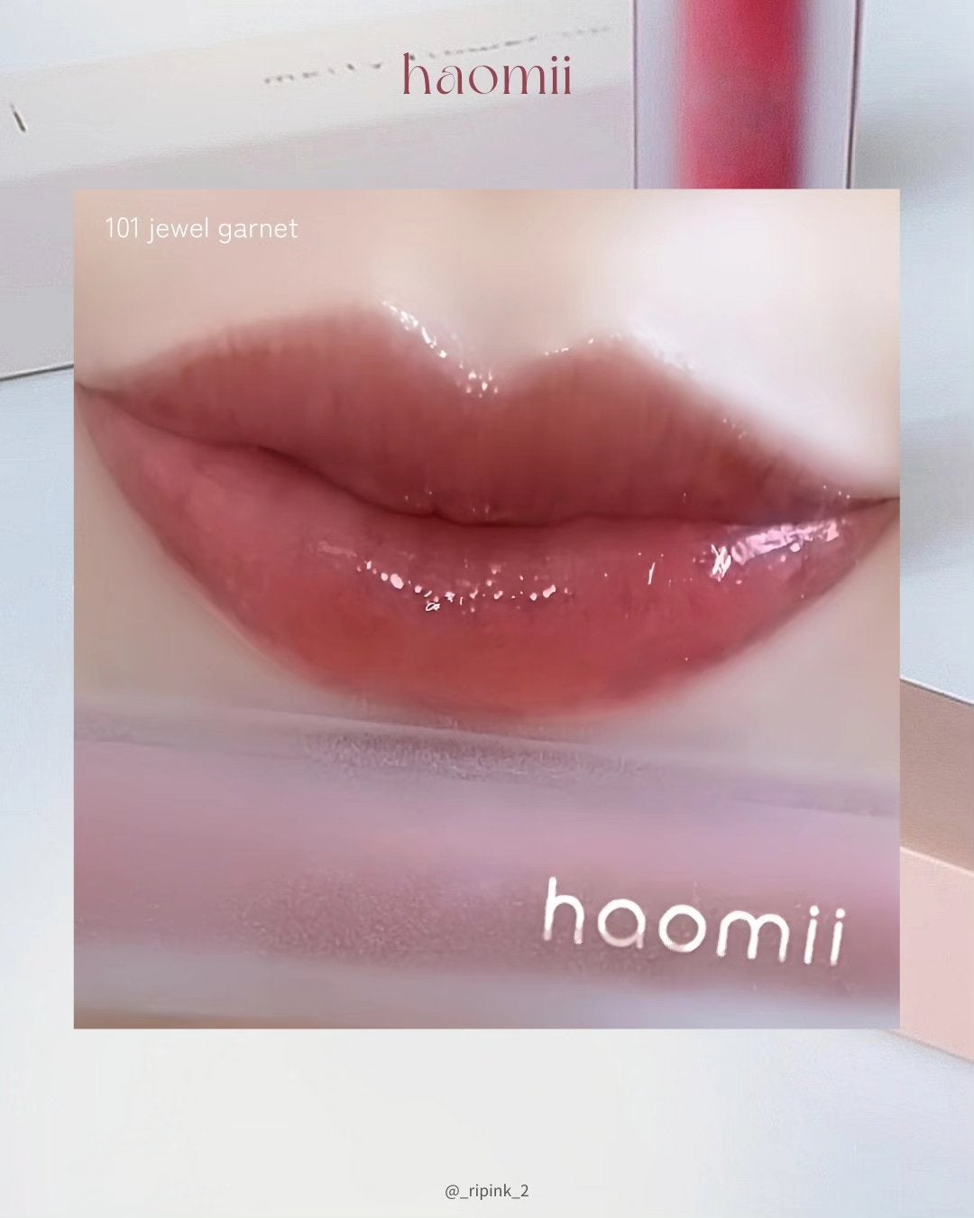 Melty flower lip tint/haomii/口紅を使ったクチコミ(5枚目)