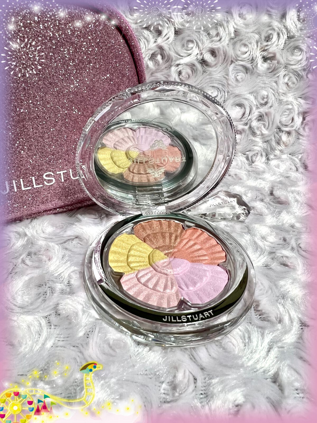 ジルスチュアート ブルーム ミックスブラッシュ コンパクト 22 sunset zinnia/JILL STUART/パウダーチークを使ったクチコミ（1枚目）