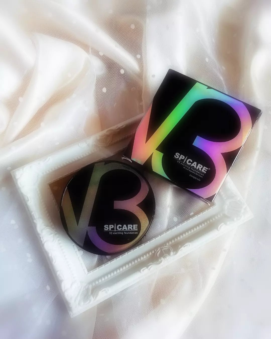 V3 エキサイティングファンデーション/SPICARE/クッションファンデーションを使ったクチコミ(1枚目)
