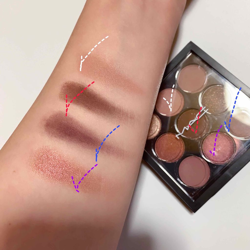 スモール アイシャドウ×9/M・A・C/アイシャドウパレットを使ったクチコミ(4枚目)