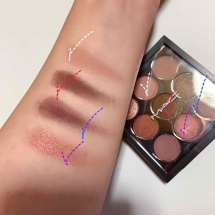 スモール アイシャドウ×9/M・A・C/アイシャドウパレットを使ったクチコミ(4枚目)