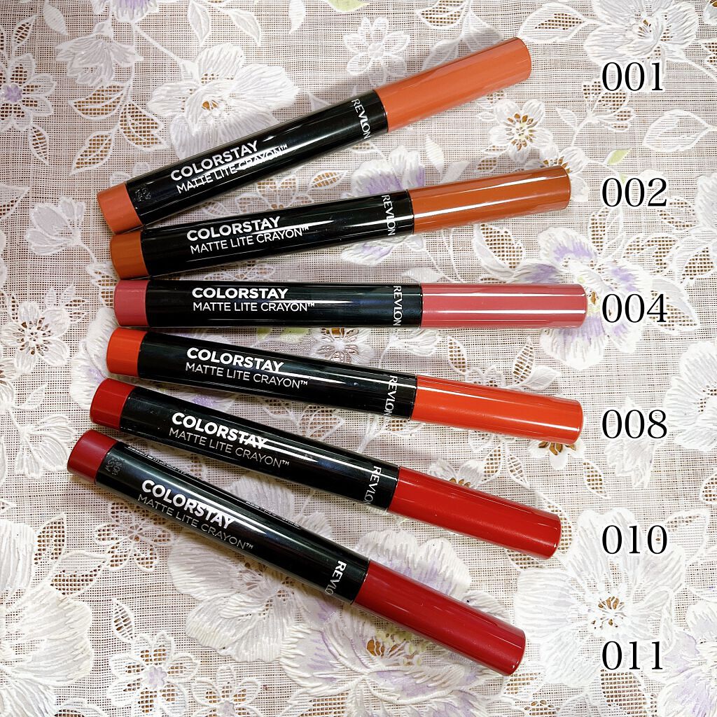 レブロン カラーステイ マット ライト クレヨン/REVLON/口紅を使ったクチコミ(3枚目)