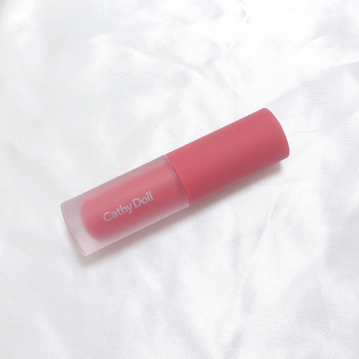 リップアンドチーク ヌードマットティント/CathyDoll/リップティントを使ったクチコミ(3枚目)