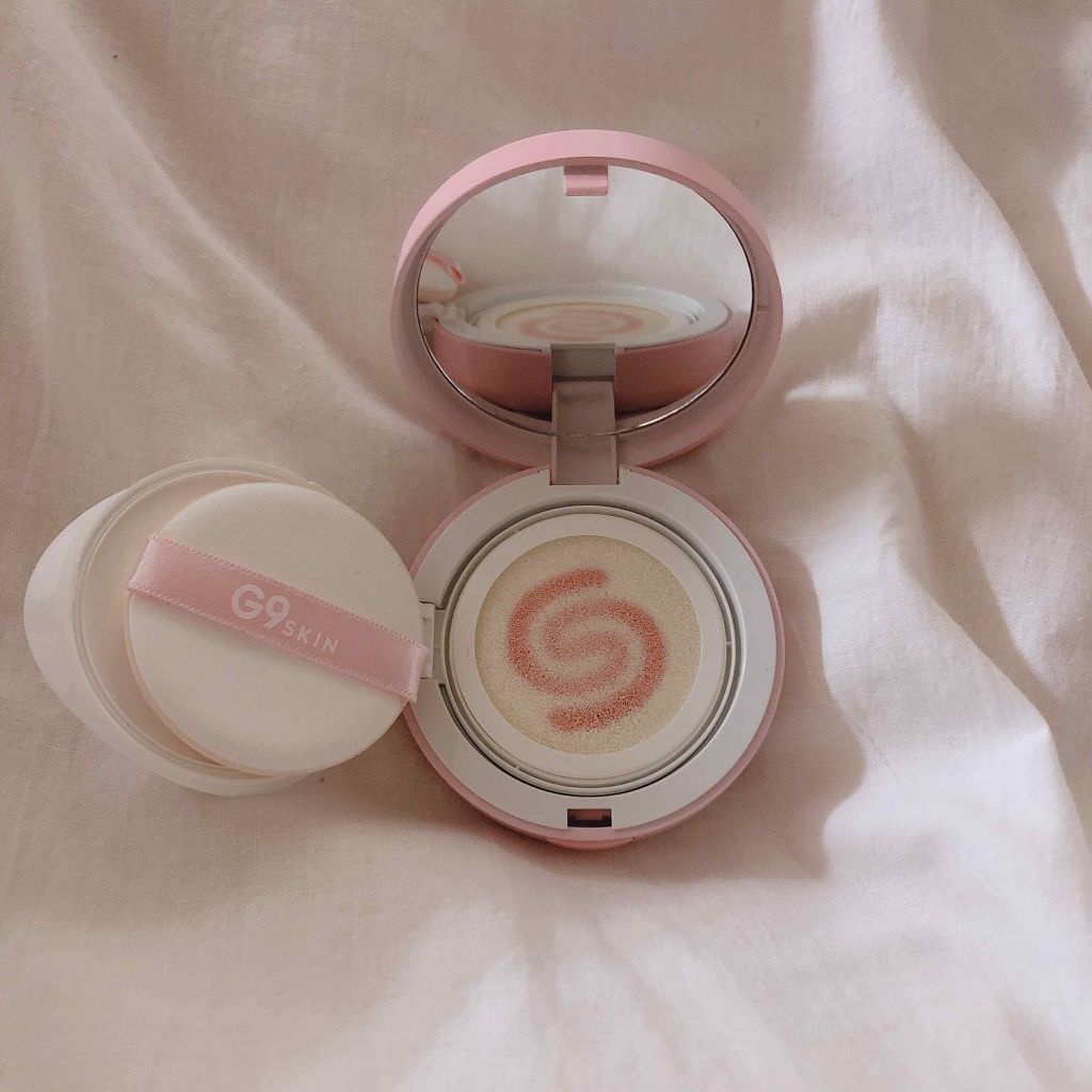 WHITE CREAMY CUSHION(ウユファンデ)/G9SKIN/化粧下地を使ったクチコミ(2枚目)