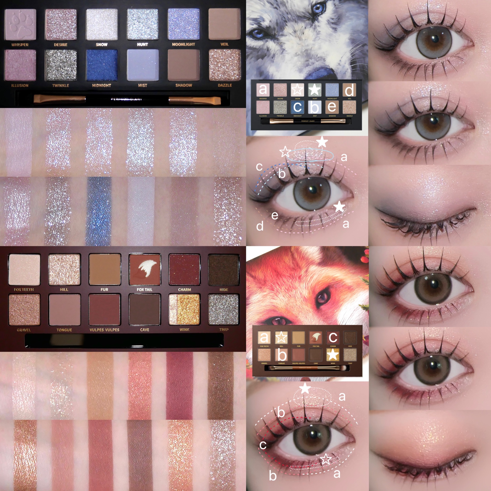 エクスプローラ12色 動物アイシャドウパレット/PERFECT DIARY/アイシャドウパレットを使ったクチコミ（2枚目）