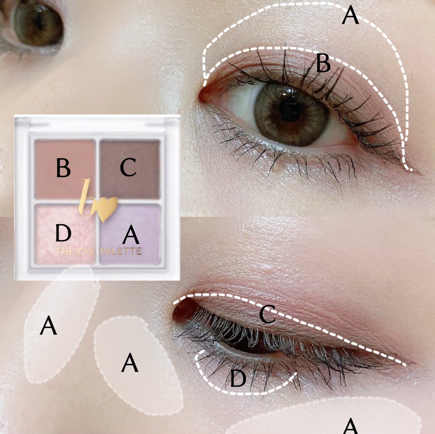 THE アイパレR/b idol/アイシャドウパレットを使ったクチコミ(2枚目)