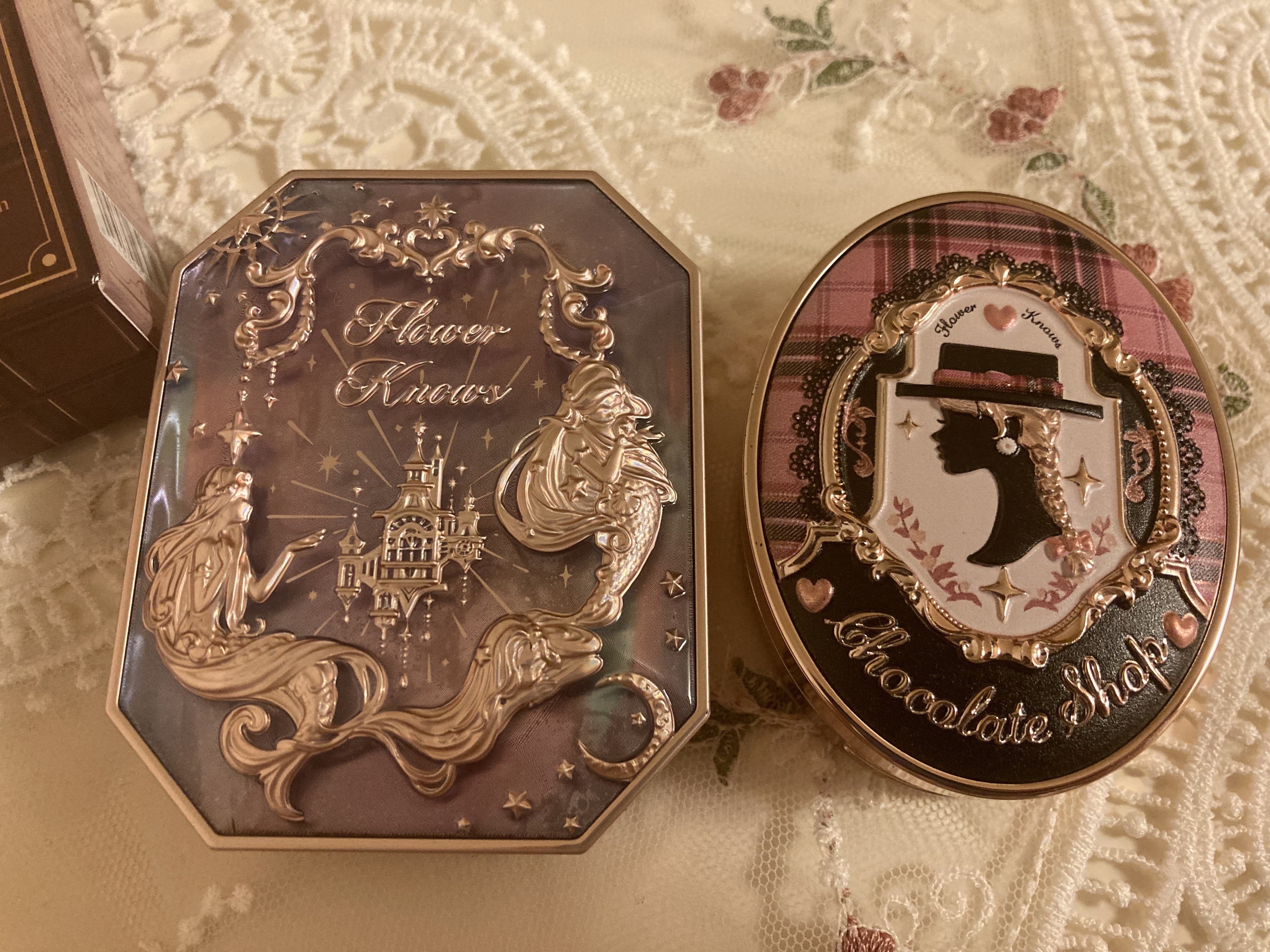 月光人魚 ジュエリーチークブラッシュ 01：Snow Goddess/FlowerKnows/パウダーチークを使ったクチコミ（2枚目）