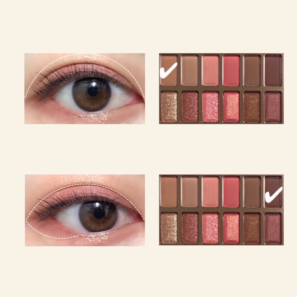 バレンタインボックス3ローズモーメント/VAVI MELLO/アイシャドウパレットを使ったクチコミ（2枚目）