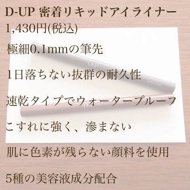 シルキーリキッドアイライナーWP/D-UP/リキッドアイライナーを使ったクチコミ（2枚目）