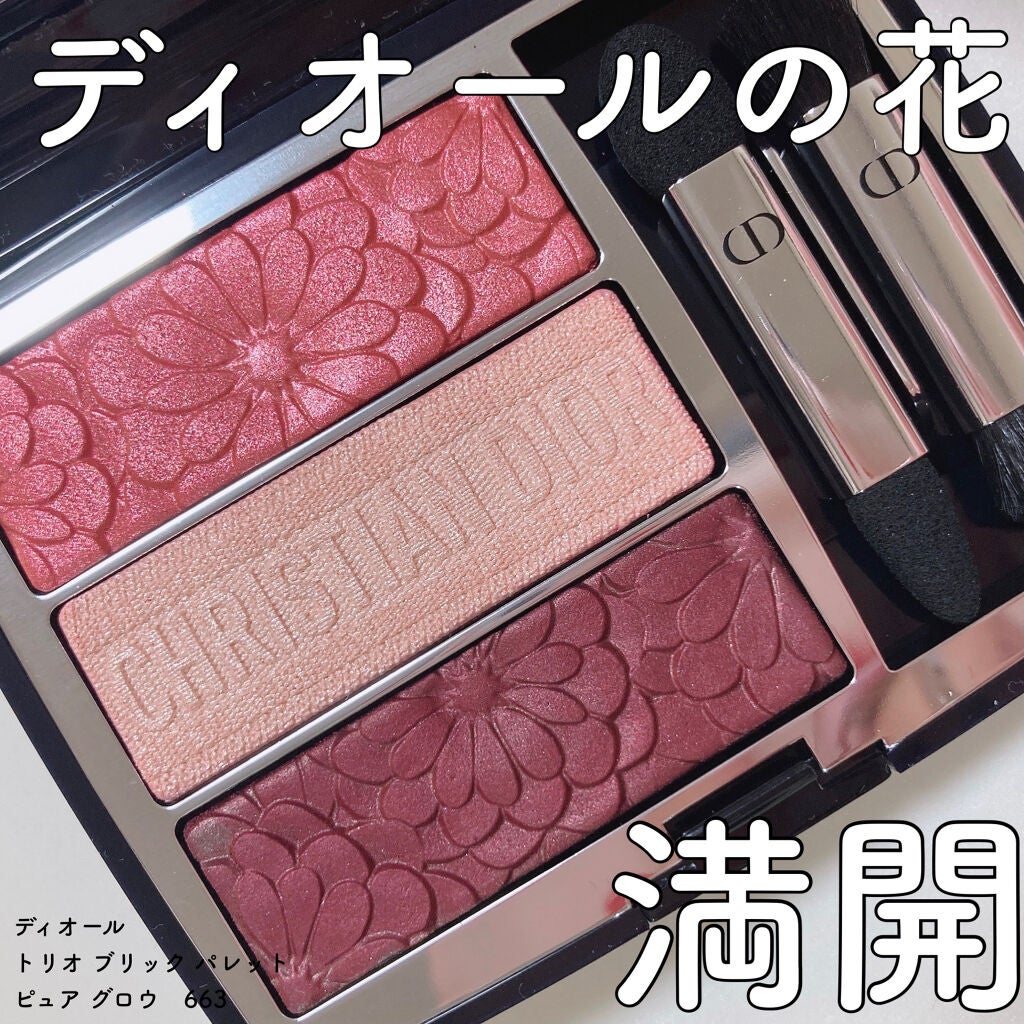 トリオ ブリック パレット<ピュア グロウ>/Dior/アイシャドウパレットを使ったクチコミ(1枚目)