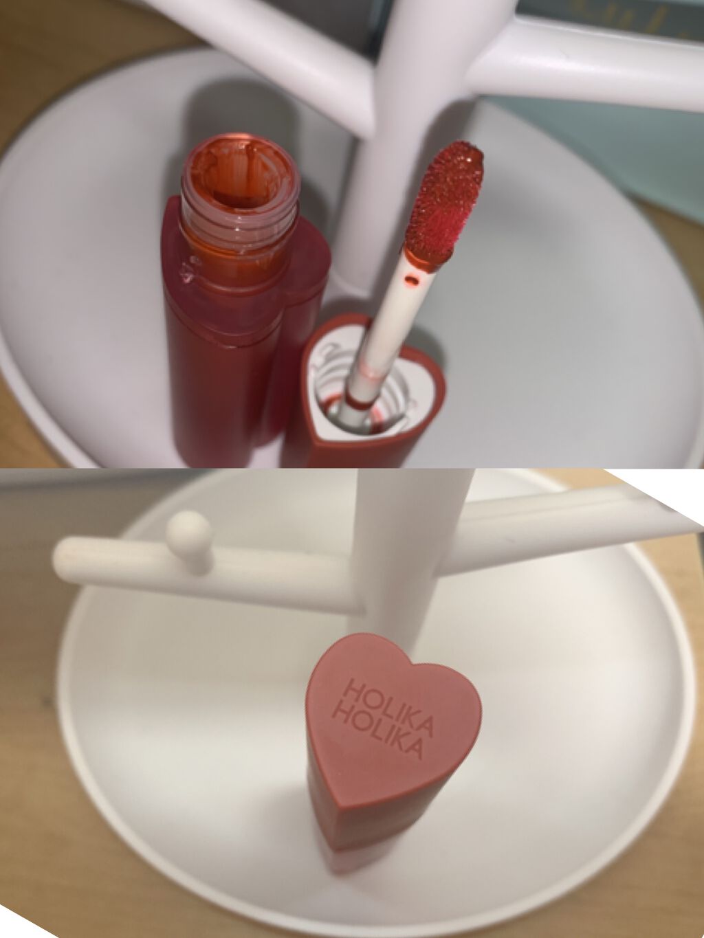 ホリカホリカ ハートクラッシュグローティントエアー/HOLIKA HOLIKA/リップティントを使ったクチコミ(4枚目)