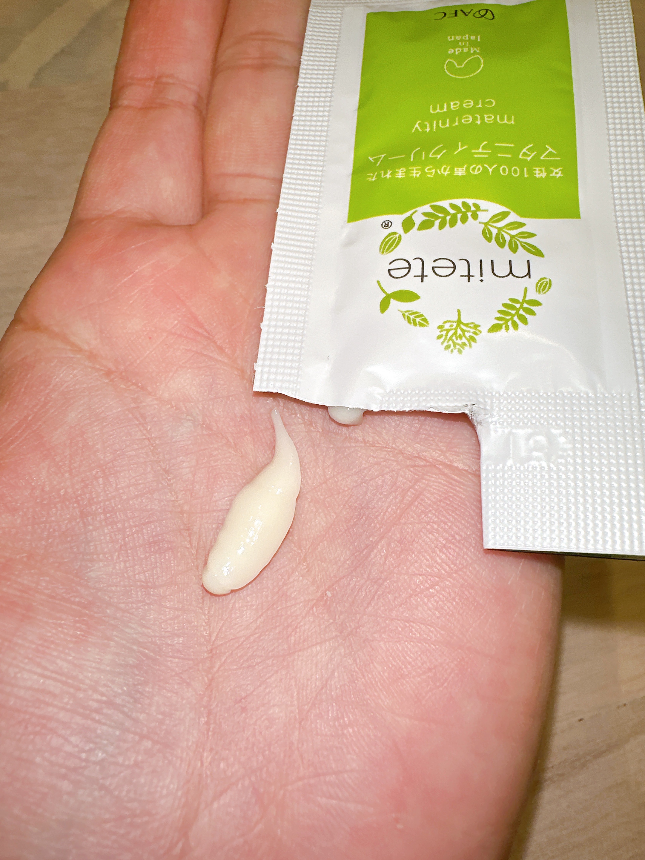 女性100人の声から生まれたマタニティクリーム/mitete/バストケア・ヒップケアを使ったクチコミ（2枚目）