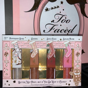 リッチ＆ダズリン ハイシャイン スパークリング リップグロス ホリデー セット/Too Faced/メイクアップキットを使ったクチコミ（1枚目）