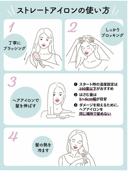 【ストレートアイロンの巻き方5選】ウェーブ巻き・韓国風ヘアも簡単!コテ不要できれいに巻けるコツを解説の画像