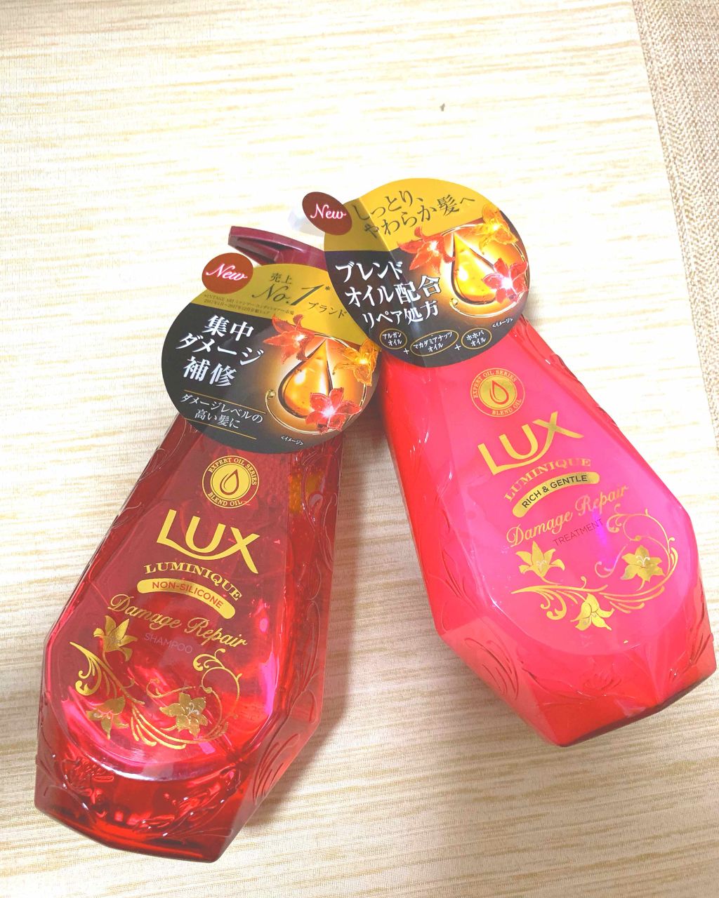 ルミニーク ダメージリペア シャンプー/トリートメント/LUX/市販シャンプーを使ったクチコミ(1枚目)