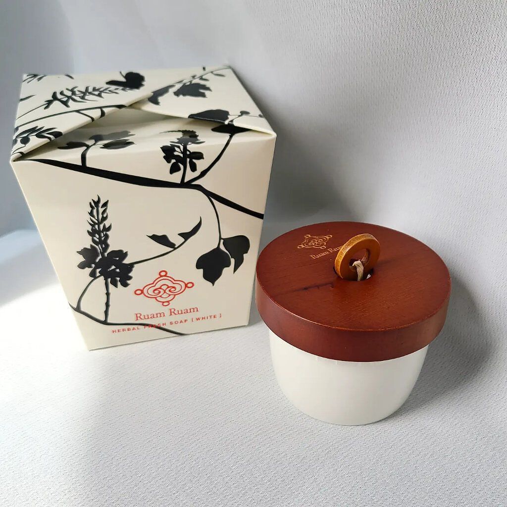 生せっけん ポット [ホワイト] オリジナル/Ruam Ruam/洗顔フォームを使ったクチコミ（1枚目）