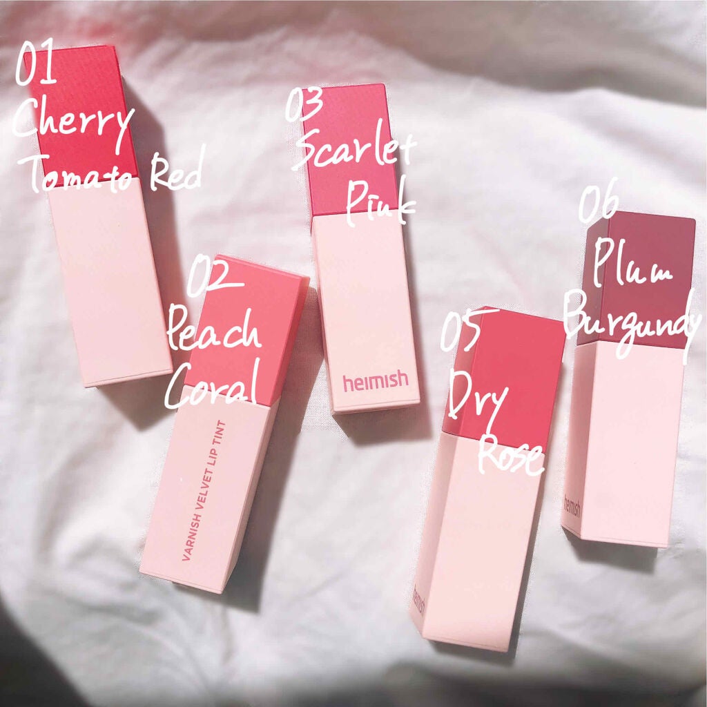 バーニッシュベルベットリップティント/heimish/リップティントを使ったクチコミ(3枚目)