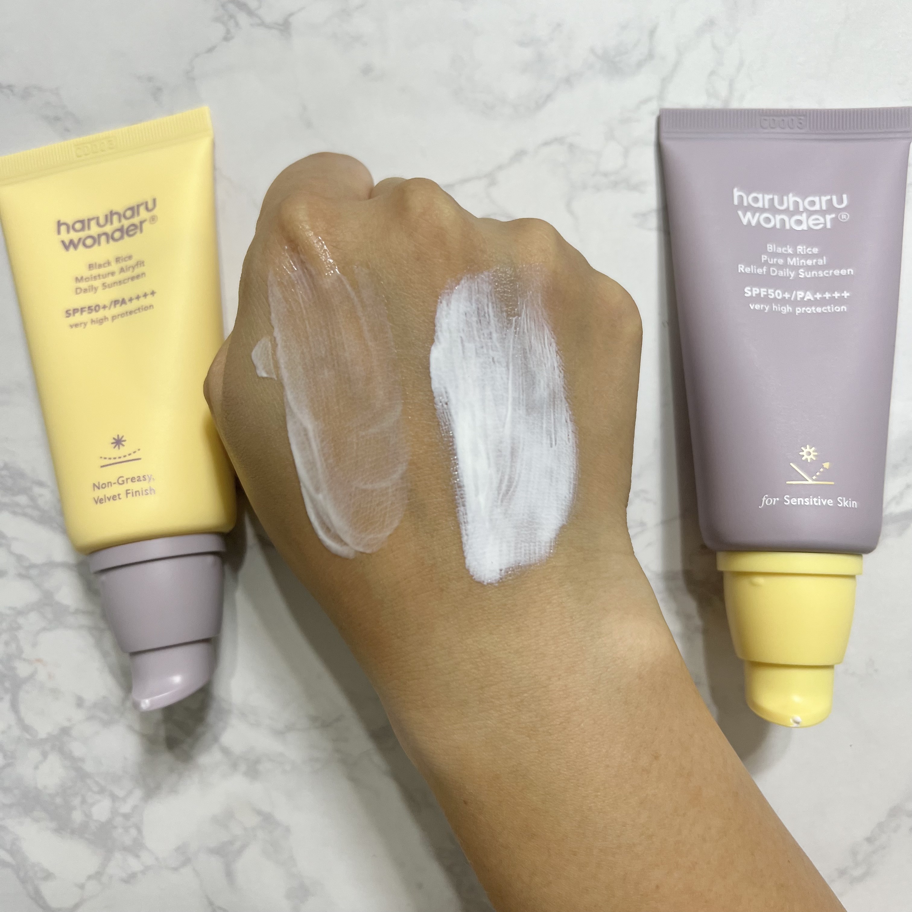 ブラックライス ピュア ミネラル リリーフ デイリー サンスクリーン/haruharu wonder/日焼け止めクリームを使ったクチコミ（3枚目）