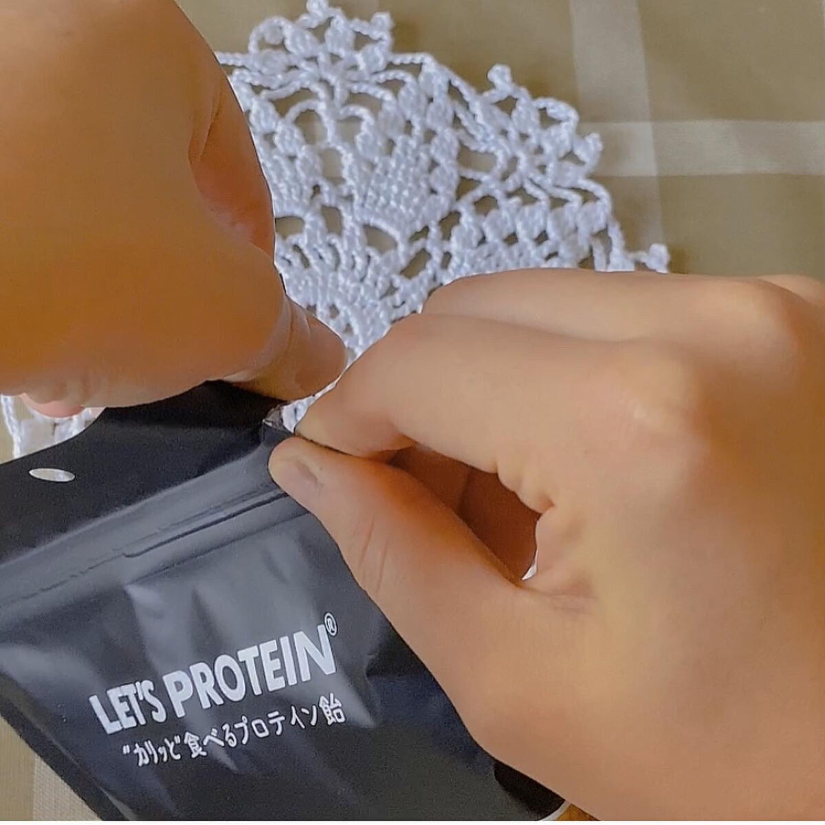 LET'S PROTEIN"カリッと"食べるプロテイン飴/KANSHINDO/食品を使ったクチコミ（3枚目）