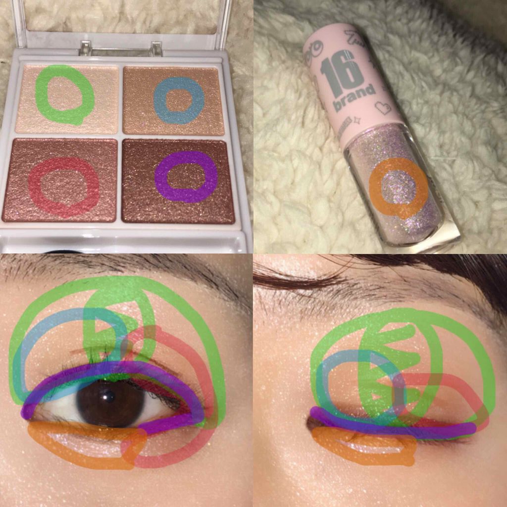 シルキースフレアイズ/キャンメイク/アイシャドウパレットを使ったクチコミ(3枚目)