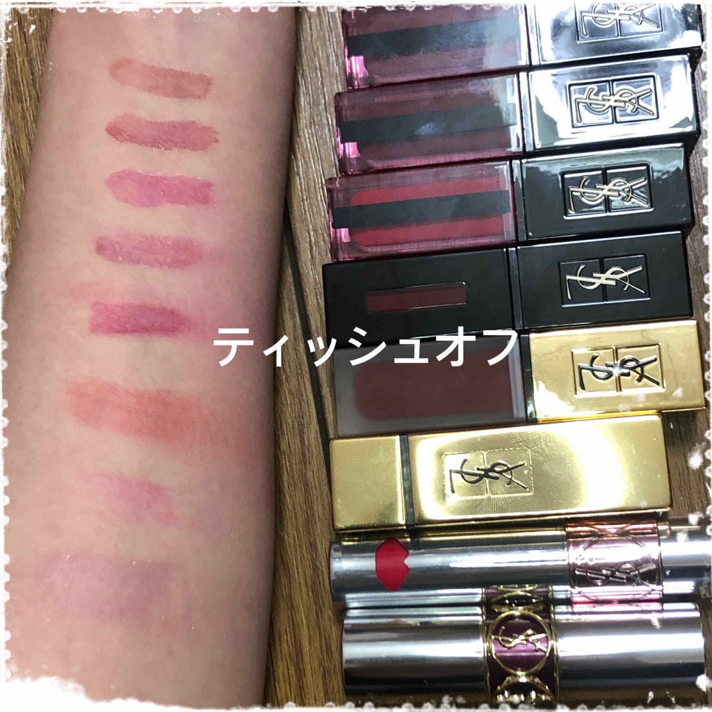 ルージュ ピュールクチュール ヴェルニ ヴィニルクリーム/YVES SAINT LAURENT BEAUTE/口紅を使ったクチコミ(3枚目)