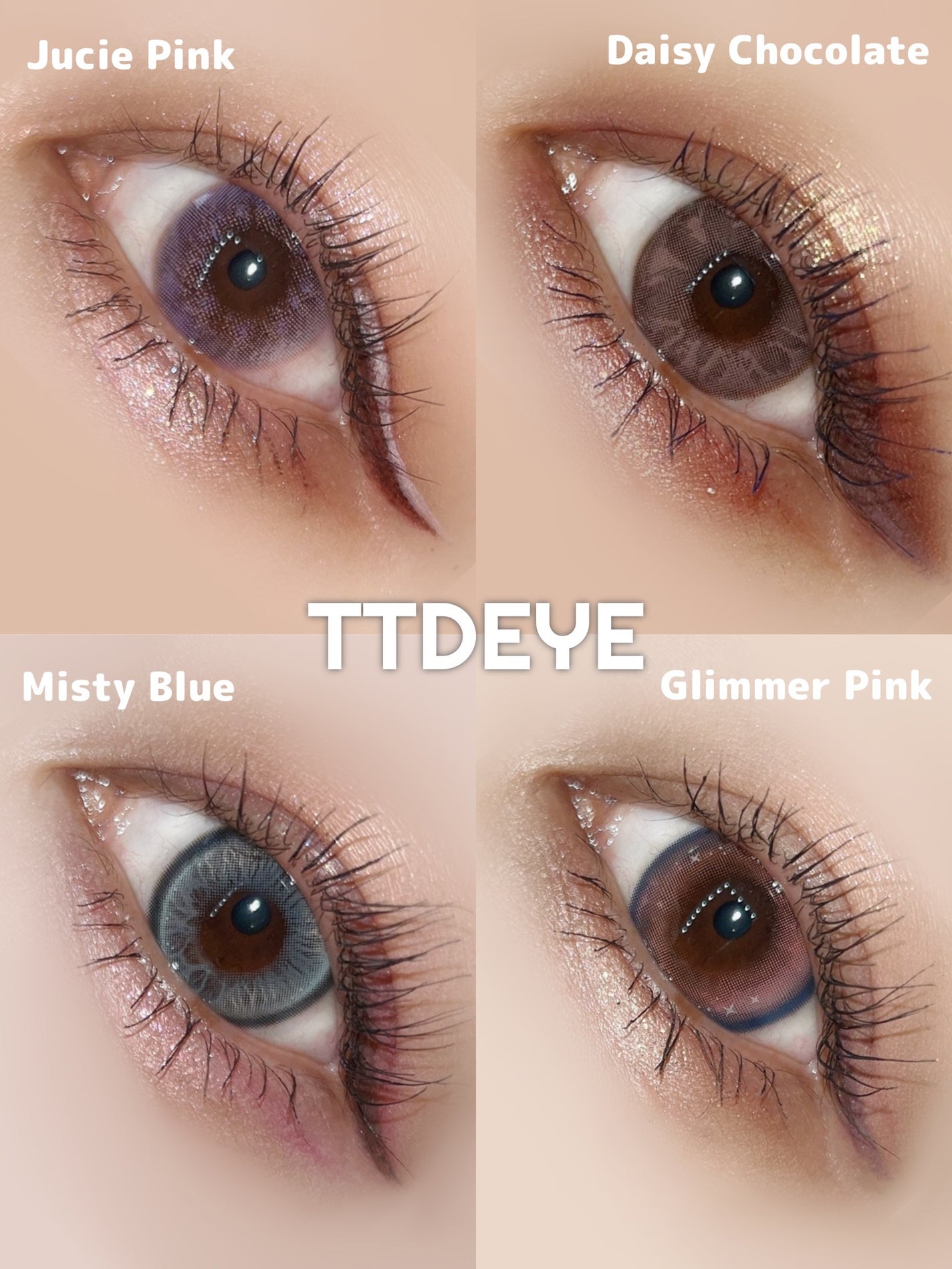 Juice Pink/TTDeye/1ヶ月(1MONTH)カラコンを使ったクチコミ(1枚目)