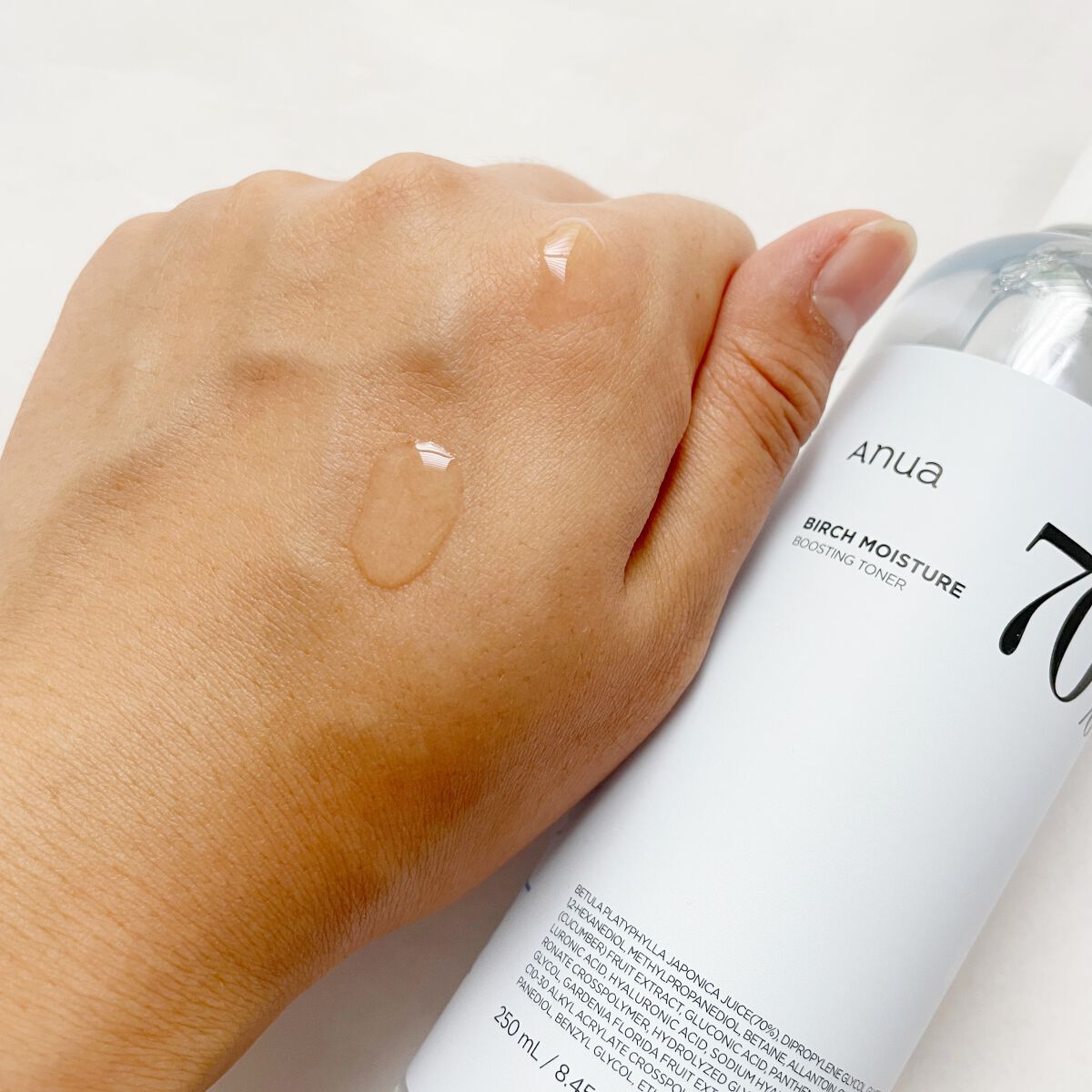 Anua シラカバ 70% 水分ブースティングトナーのクチコミ「
今回ご紹介するのは
Anuaで人気のシラカバシリーズの
シラカバ70%水分ブースティングトナ.....」（3枚目）