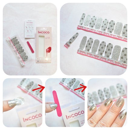 INCOCO インココ マニキュアシート/インココ/ネイルシールを使ったクチコミ(2枚目)
