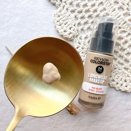 カラーステイ ロングウェア メイクアップ/REVLON/リキッドファンデーションを使ったクチコミ(4枚目)
