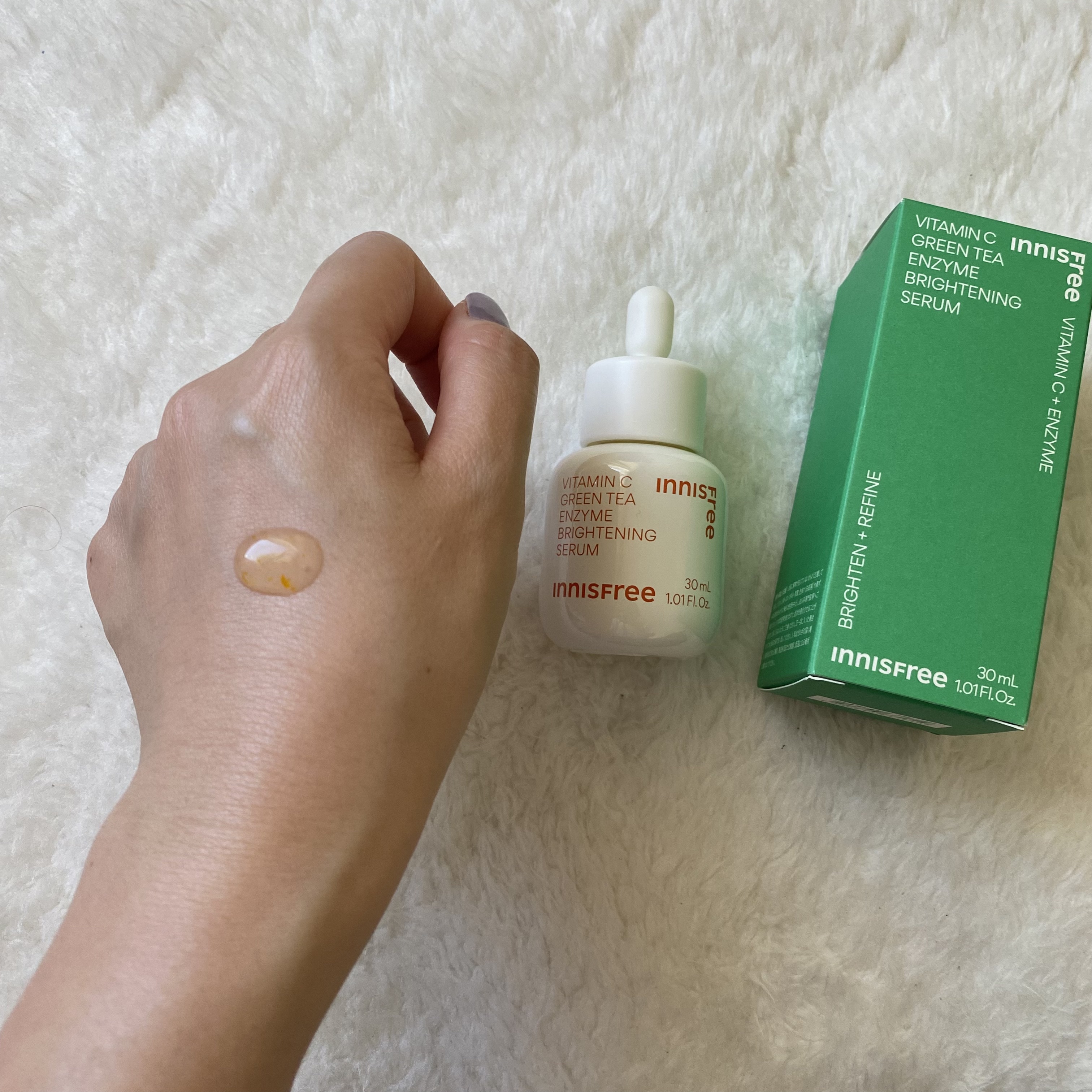 ビタC　グリーンティーエンザイム　ブライト　セラム/innisfree/美容液を使ったクチコミ（3枚目）