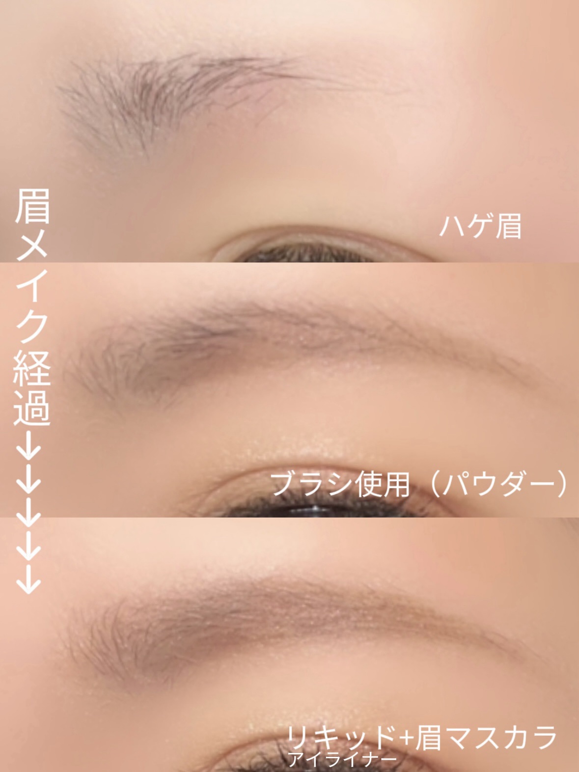 ハンオールブロウカラ/rom&nd/眉マスカラを使ったクチコミ（2枚目）